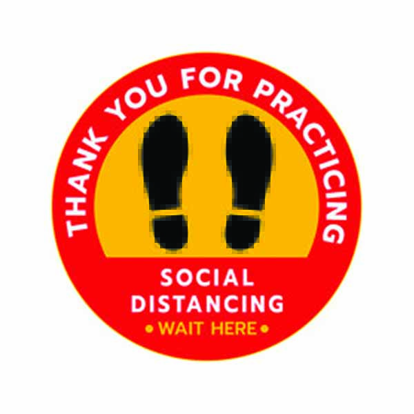 Social Distance Sign Board